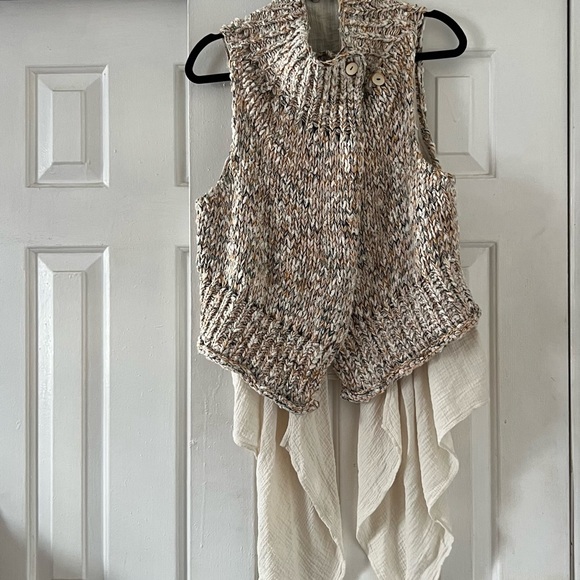 Anthropologie Knitted & Knotted Cable Sweater Vest - Picture 4 of 14